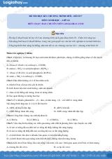 Đề thi học kì 1 Sinh 10 Chân trời sáng tạo - Đề số 7